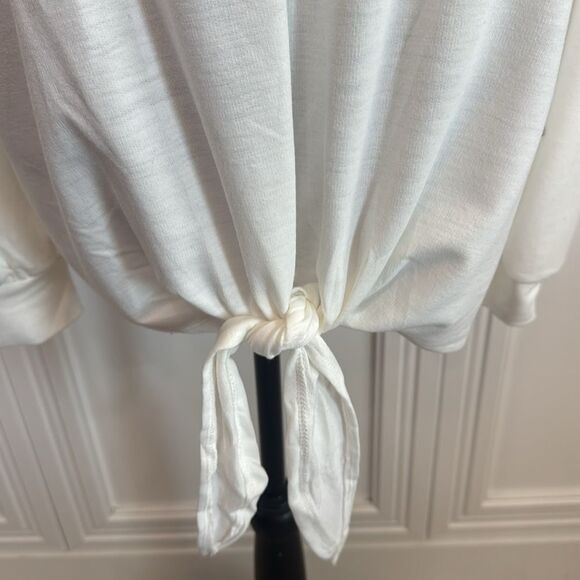 White Long Sleeve Top Plus Size 3X - Picture 5 of 8